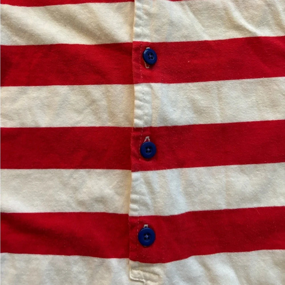 Hanna Andersson Stripped Polo Romper - Picture 2 of 5